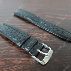 리얼 악어가죽 시계줄 새상품 19mm 2세트 (블랙, 브라운스티치)