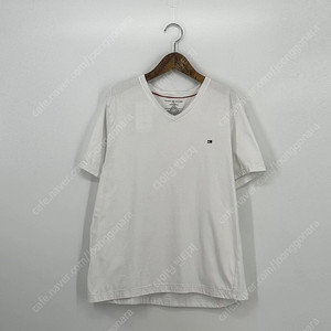 타미힐피거 브이넥 반팔 티셔츠 (M size / WHITE)