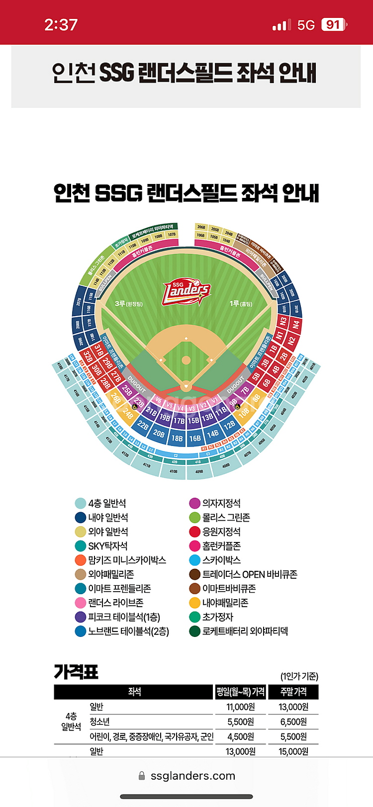 SSg랜더스필드 1루 응원지정석 양도구합니다 5/16--0