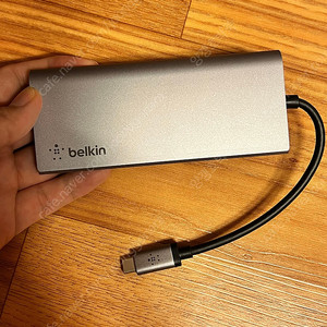 택포 5) 벨킨 USB C타입 노트북 멀티미디어 허브 F4U092btSGY