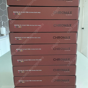 녹투아 흑투아 NOCTUA NF-A12X25 PWM chromax.back 9개