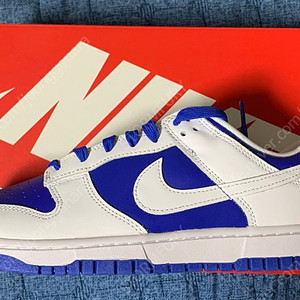 NIKE DUNK LOW Racer Blue and White
