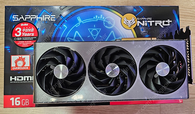 SAPPHIRE 라데온 RX 7900 GRE NITRO+ D6 16GB