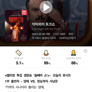 cgv 악마과의토크쇼 특가예매