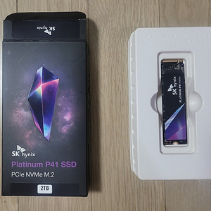 SK하이닉스 Platinum P41 SSD 2TB 단순개봉품 팝니다 (20만원, 택배비 포함)