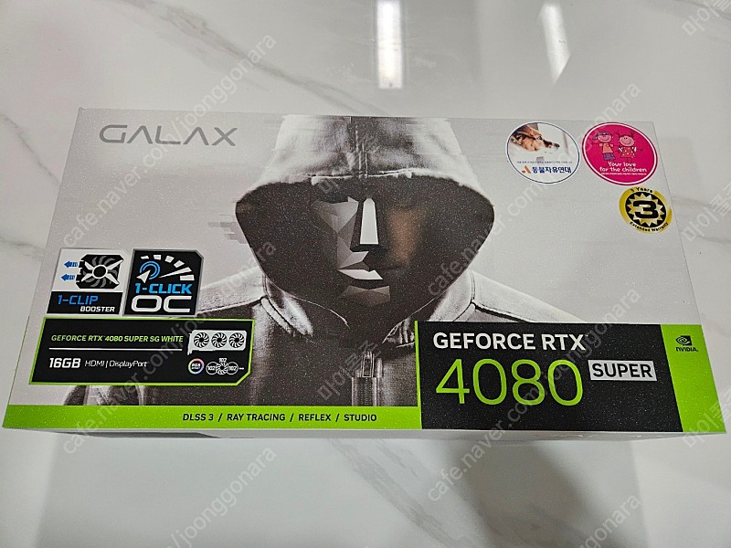 (미개봉)갤럭시 지포스 RTX 4080 SUPER SG WHITE OC 16GB 화이트팝니다!~
