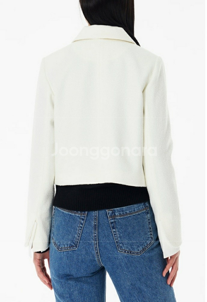 [새상품]보브(VOV) 커프 포인트 트위드자켓 2024년 신상품 새상품이에요~~--1