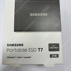 삼성전자 SSD T7 2TB 외장하드 Portable (미개봉)​