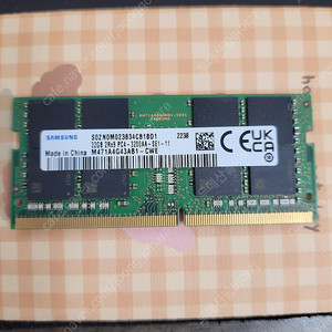 삼성전자 노트북용 DDR4 3200 32Gb 1개 양면