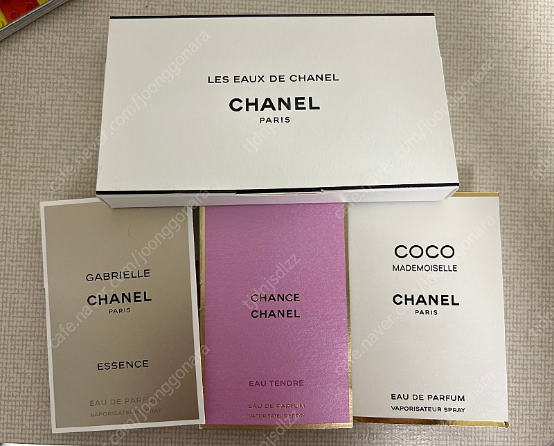 샤넬 향수 샘플 (레조드, 샹스, 가브리엘, 마드모아젤)--2