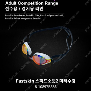 스피도 Fastskin 스피드소켓2 미러수경(새상품)