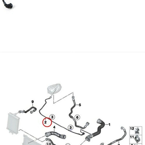 F30 냉각수 리턴호스