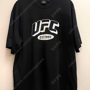 (XL~2XL)UFC 아치로고 1993 코튼 폴리 반팔티셔츠 블랫