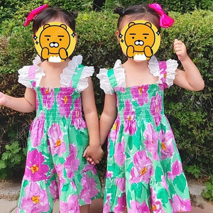 쌍둥이 키즈 무궁화원피스 새상품