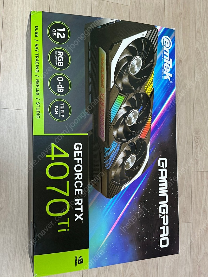 이엠텍 지포스 RTX 4070 Ti GAMINGPRO D6X 12GB