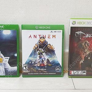 엑스박스 게임타이틀 피파18, 앤썸, 다크니스 중고