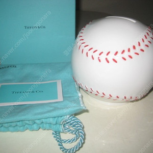 티파니 TIFFANY&Co. 세라믹 베이스볼 뱅크(ceramic baseball bank) 야구공 모양 도자기 저금통