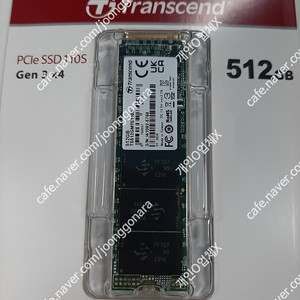 [미개봉] Transcend(트랜센드) M.2 NVMe 512GB 대량 판매 합니다. (TS512GMTE110S)
