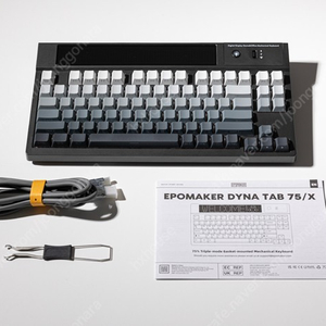 에포메이커 DynaTab 75X 블랙 그레이 키보드 판매합니다.