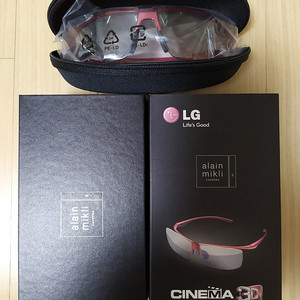LG 3D 안경 (알랭미끌리 포함) 미사용 새제품 5개 일괄