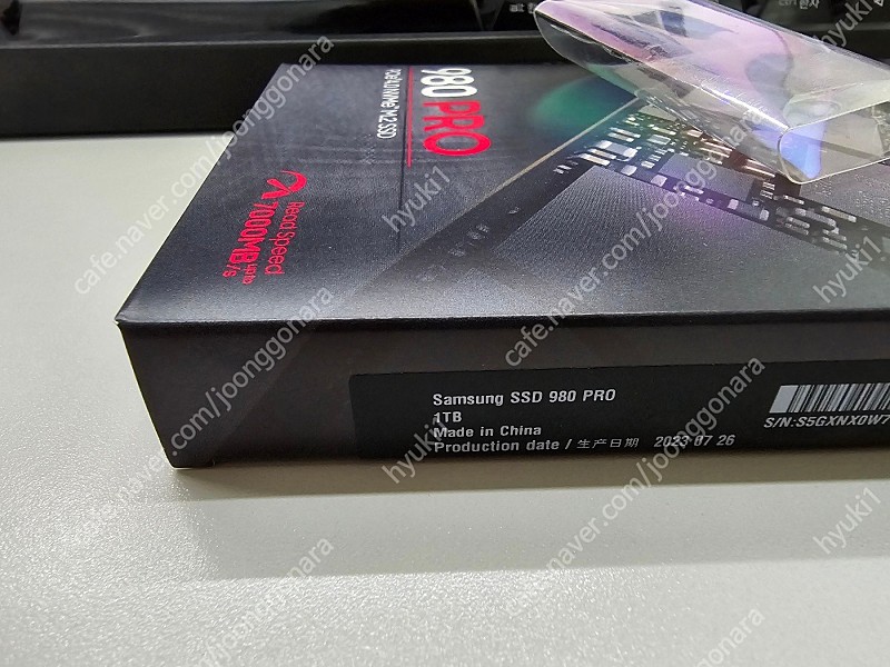 SSD 980 PRO 1TB NVMe 미개봉 정품 판매 합니다