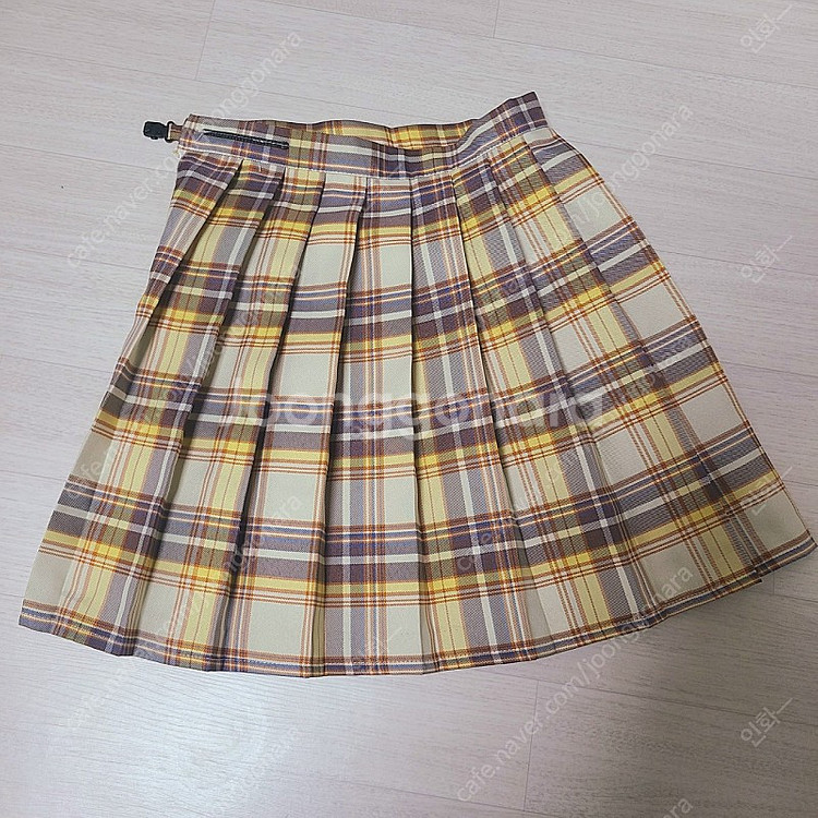 (현물)격자무늬 스커트 치마 유니폼 하라주쿠 여름--2