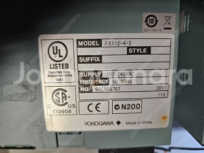 YOKOGAWA 기록계 FX112-4-2--3