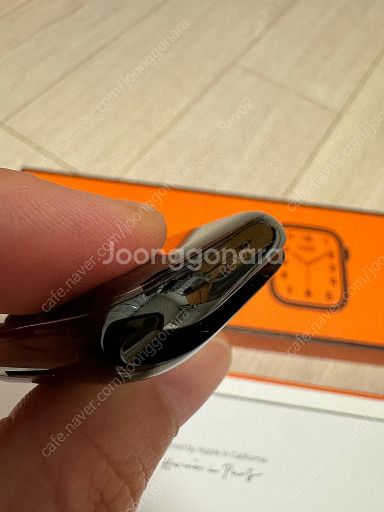 애플워치9 에르메스 스페이스 블랙 45mm 킬림 밴드 ...--4