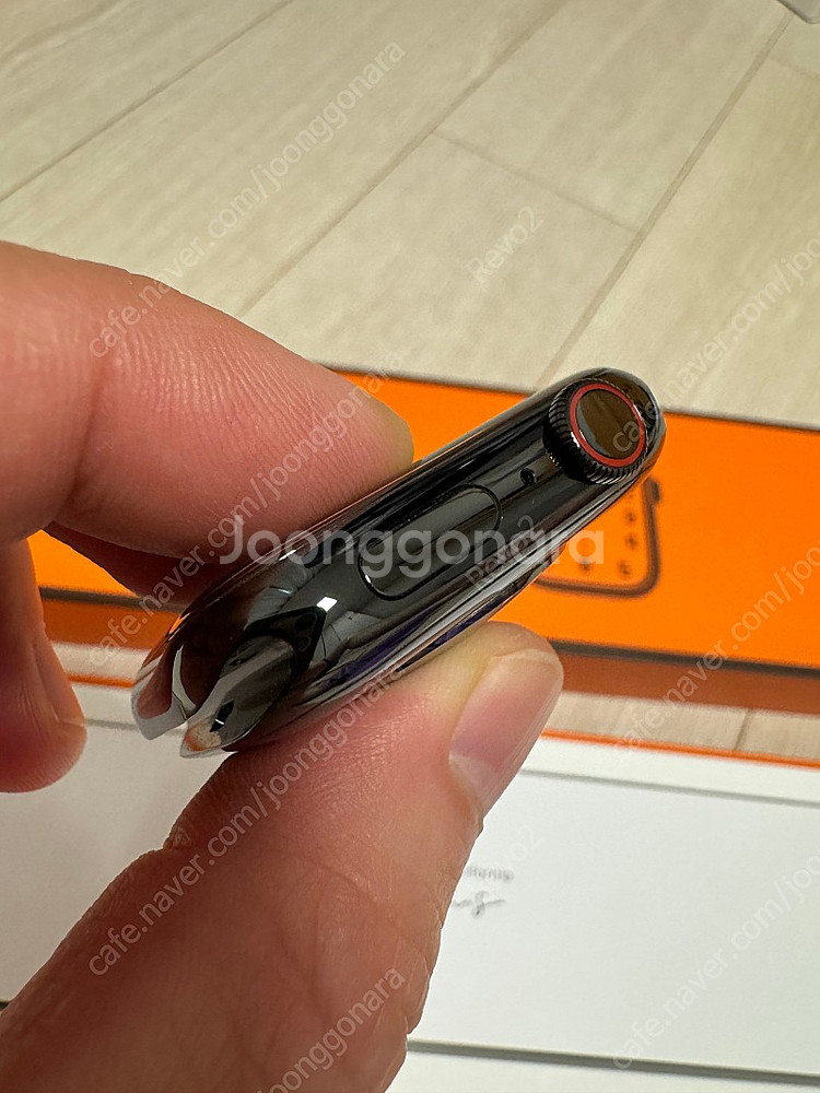애플워치9 에르메스 스페이스 블랙 45mm 킬림 밴드 ...--7