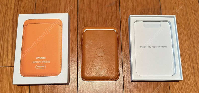 애플 맥세이프 가죽 카드 지갑 2세대 골든 브라운 색상