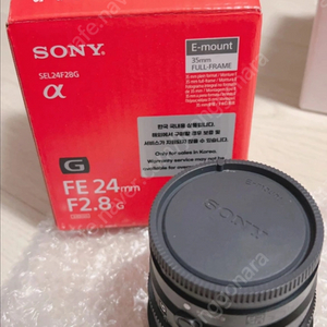 [소니] 새제품_ 24mm F2.8 G/ HOYA 49mm UV필터 (일괄 판매)