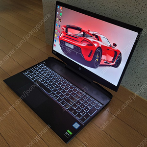 신품급 HP 15인치 i7 9세대 GTX1650 게임/디자인용 노트북