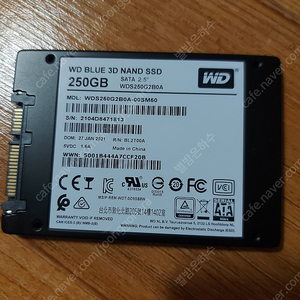 웬디 WD BLUE SATA SSD 250기가 AS 2년 남음 18,000원