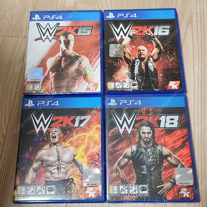 ps4. wwe2k 시리즈 4종 세트판매해요.