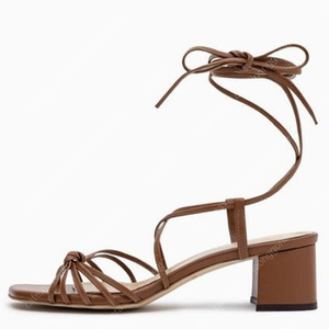 메르시비앙 글래디에이트 브라운 샌들 Osier lace-up sandal