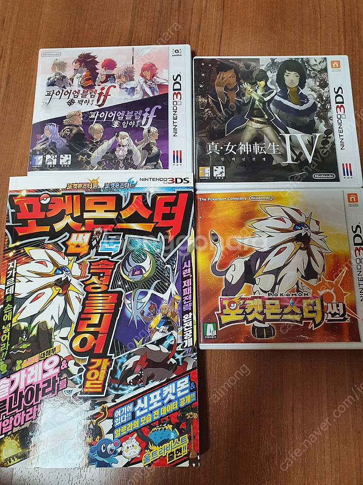 3DS 게임 포켓몬스터 썬, 진여신전생4, 파이어 엠블...--0