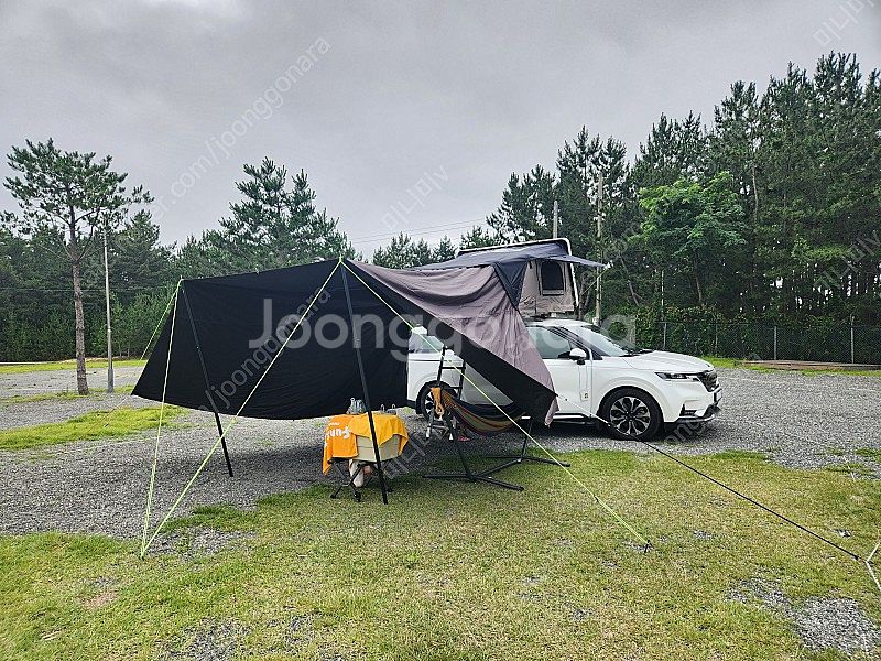 가이야 투어랜드패밀리4인용 루프탑텐트+ 신형어넥스+ 확장타프--0