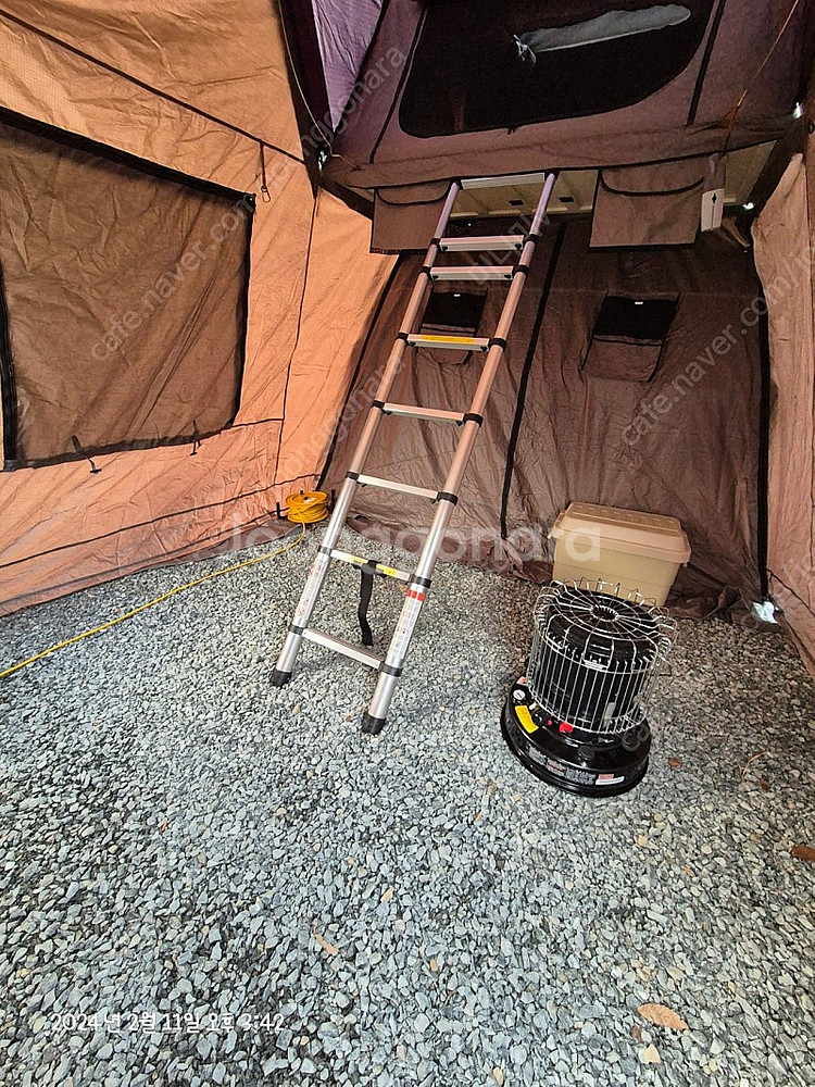 가이야 투어랜드패밀리4인용 루프탑텐트+ 신형어넥스+ 확장타프--2