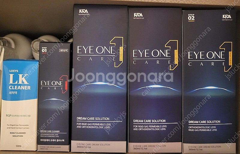 드림렌즈 아이원케어 보존액 360ml3개. 클리너액2개--0