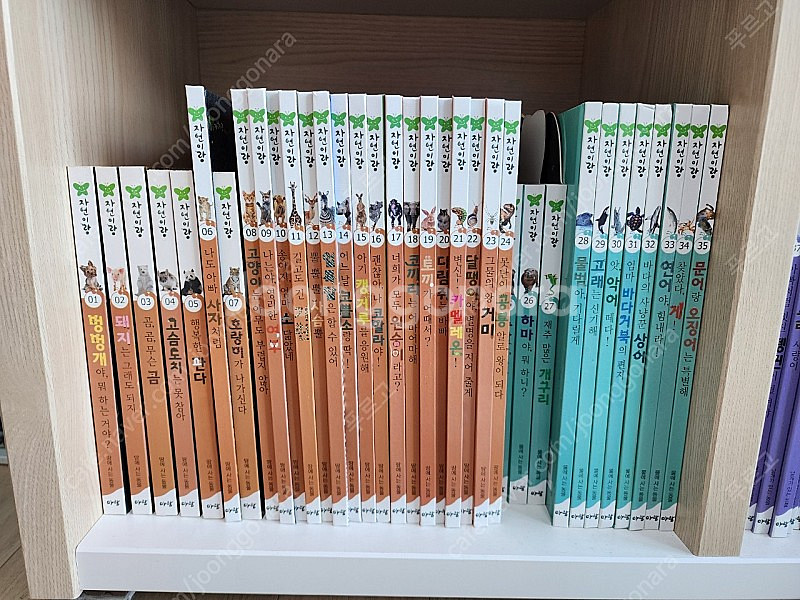 아람 꼬꼬마 자연관찰 자연이랑 세이펜버젼 전집세트 유아전집 중고 판매합니다.--3