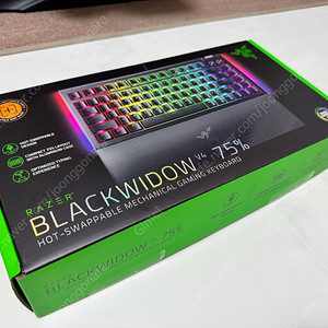 부산) 정품 레이저 블랙위도우 V4 75% Razer BlackWidow V4 75%