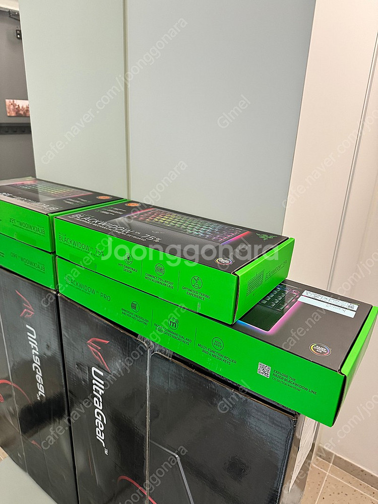부산) 정품 레이저 블랙위도우 V4 75% Razer ...--2