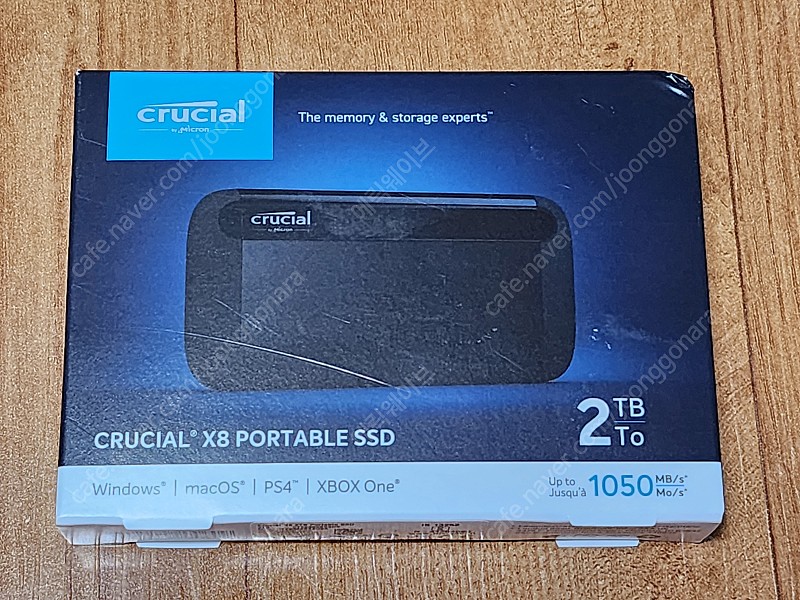 [미개봉] 마이크론 Crucial X8 2TB (외장 SSD) 팝니다.