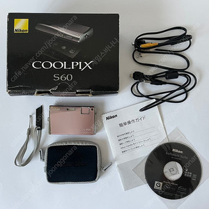 [풀박스]니콘 쿨픽스 Coolpix S60 핑크 디카 카메라