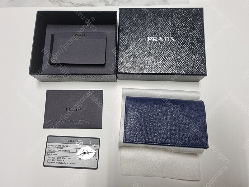 (새상품) 프라다 사피아노 명함 카드 케이스 스마트키 지갑
