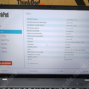 레노버 ThinkPad T16 Gen2 - i7 CPU, 16GB RAM, 512GB SSD - 판매합니다.
