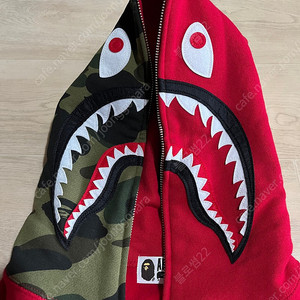 베이프 bape 레드 샤크 집업 후드 L사이즈