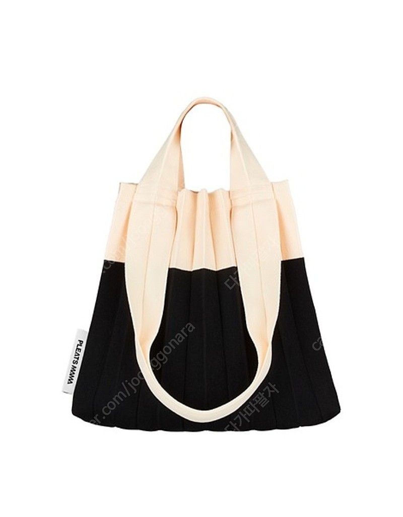 (정품)플리츠마마 투웨이 쇼퍼백 화이트블랙 토트백 가방 숄더백 여성가방