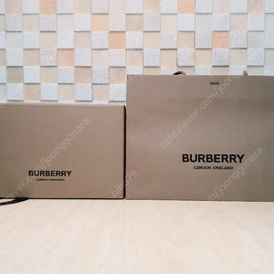 [백화점정품]버버리 쇼핑백+박스 SET,버버리 종이가방