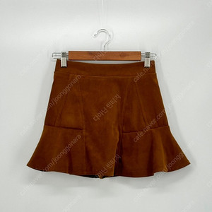 스웨이드 미니 스커트 치마바지 (S size BROWN)